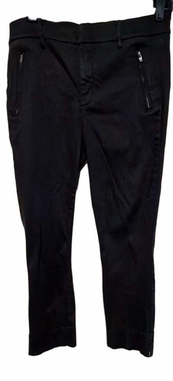 Level 99 Black Skinny Pants with Zipper Pockets, Size 30